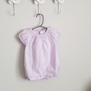 3-6mo Janie and Jack Lavendar Onesie